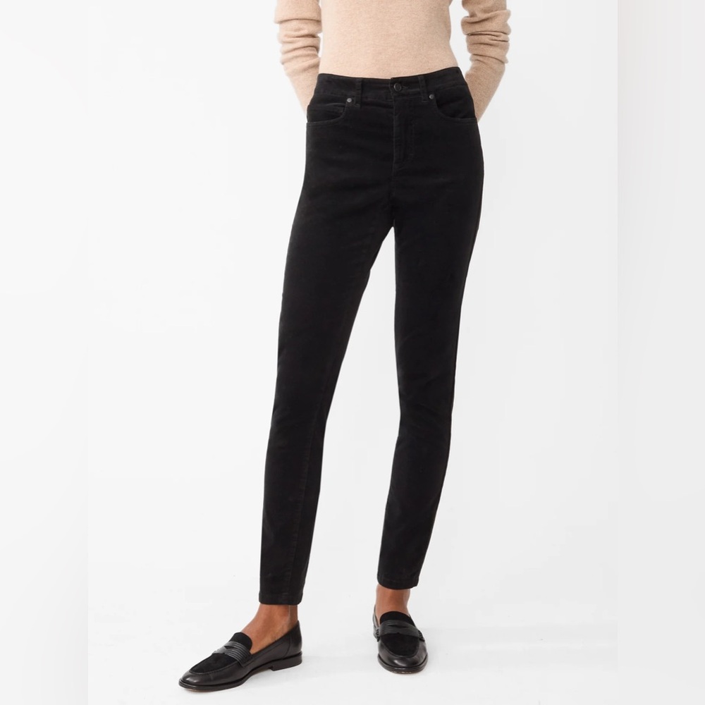J mclaughlin black‎ velvet pant Watson size 4 NWT